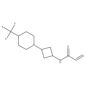 N-{3-[4-(trifluoromethyl)piperidin-1-yl]cyclobutyl}prop-2-enamide Structure