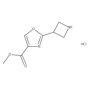 Methyl 2-(azetidin-3-yl)-1,3-oxazole-4-carboxylate;hydrochloride结构式