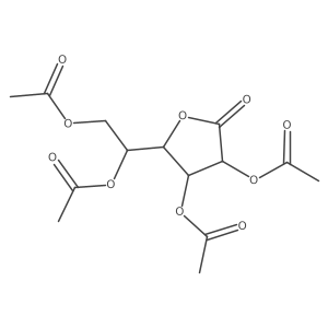 (R)-1-((2S,3S,4R)-3,4-Diacetoxy-5-oxotetrahydrofuran-2-yl)ethane-1,2-diyl diacetate结构式