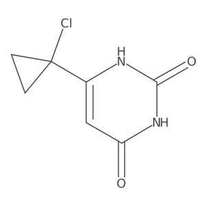 6-(1-Chlorocyclopropyl)pyrimidine-2,4(1H,3H)-dione结构式