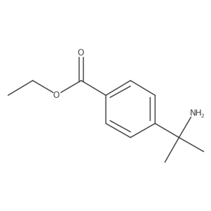 Ethyl 4-(2-aminopropan-2-yl)benzoate结构式