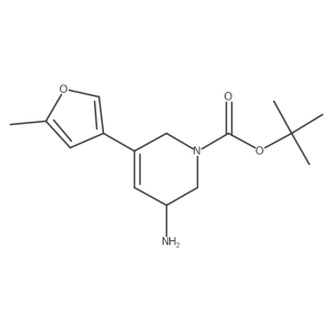 Tert-butyl 3-amino-5-(5-methylfuran-3-yl)-1,2,3,6-tetrahydropyridine-1-carboxylate Structure