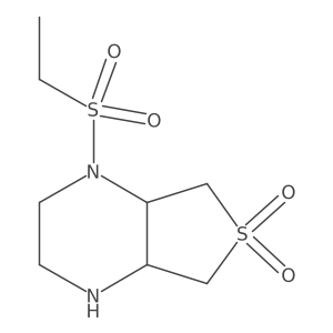 rac-(4aR,7aS)-1-(ethanesulfonyl)-octahydro-6lambda6-thieno[3,4-b]piperazine-6,6-dione结构式