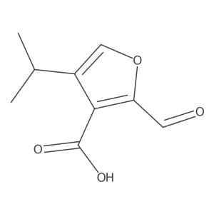2-Formyl-4-(propan-2-yl)furan-3-carboxylic acid结构式