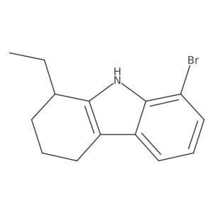 8-bromo-1-ethyl-2,3,4,9-tetrahydro-1H-carbazole结构式