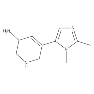 5-(1,2-dimethyl-1H-imidazol-5-yl)-1,2,3,6-tetrahydropyridin-3-amine Structure
