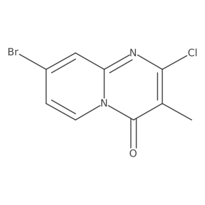 8-bromo-2-chloro-3-methyl-4H-pyrido[1,2-a]pyrimidin-4-one结构式