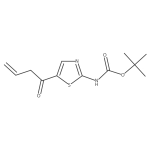 tert-butyl N-[5-(but-3-enoyl)-1,3-thiazol-2-yl]carbamate结构式