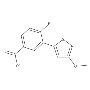 5-(2-Fluoro-5-nitrophenyl)-3-methoxy-1,2-thiazole Structure