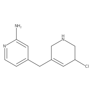 4-[(5-Chloro-1,2,5,6-tetrahydropyridin-3-yl)methyl]pyridin-2-amine Structure