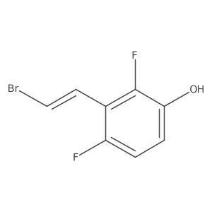 3-(2-Bromoethenyl)-2,4-difluorophenol结构式