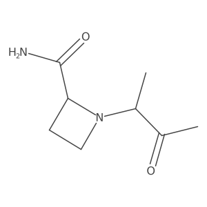 1-(3-Oxobutan-2-yl)azetidine-2-carboxamide Structure