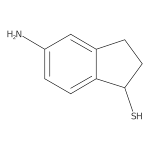 5-amino-2,3-dihydro-1H-indene-1-thiol结构式