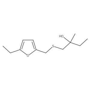 1-{[(5-Ethylfuran-2-yl)methyl]sulfanyl}-2-methylbutan-2-ol结构式