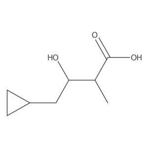 4-Cyclopropyl-3-hydroxy-2-methylbutanoic acid Structure