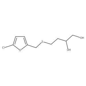 4-{[(5-Chlorofuran-2-yl)methyl]sulfanyl}butane-1,2-diol Structure