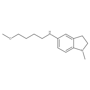 N-(4-methoxybutyl)-1-methyl-2,3-dihydro-1H-indol-5-amine Structure