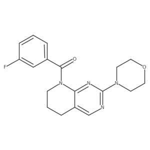 (3-fluorophenyl)(2-morpholino-6,7-dihydropyrido[2,3-d]pyrimidin-8(5H)-yl)methanone结构式