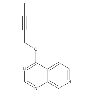 4-(But-2-yn-1-yloxy)pyrido[3,4-d]pyrimidine结构式