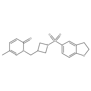2-{[1-(2,3-Dihydro-1-benzofuran-5-sulfonyl)azetidin-3-yl]methyl}-6-methyl-2,3-dihydropyridazin-3-one Structure