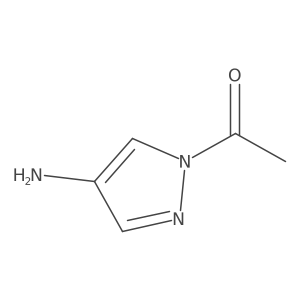 1-(4-Amino-1H-pyrazol-1-yl)ethanone结构式