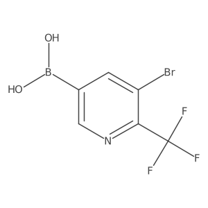 (5-Bromo-6-(trifluoromethyl)pyridin-3-yl)boronic acid Structure