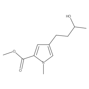 methyl 4-[(3R)-3-hydroxybutyl]-1-methyl-1H-pyrrole-2-carboxylate结构式