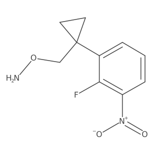 O-{[1-(2-fluoro-3-nitrophenyl)cyclopropyl]methyl}hydroxylamine Structure
