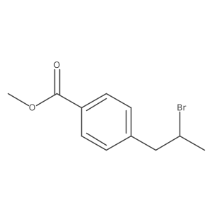 Methyl 4-(2-bromopropyl)benzoate结构式