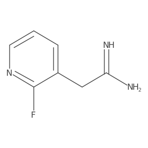 2-(2-Fluoropyridin-3-yl)ethanimidamide Structure