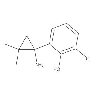 2-(1-Amino-2,2-dimethylcyclopropyl)-6-chlorophenol Structure