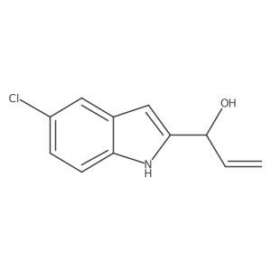 1-(5-chloro-1H-indol-2-yl)prop-2-en-1-ol结构式