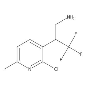 2-(2-Chloro-6-methylpyridin-3-yl)-3,3,3-trifluoropropan-1-amine结构式