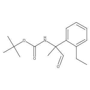 tert-butyl N-[2-(2-ethylphenyl)-1-oxopropan-2-yl]carbamate Structure