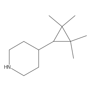 4-(2,2,3,3-Tetramethylcyclopropyl)piperidine Structure
