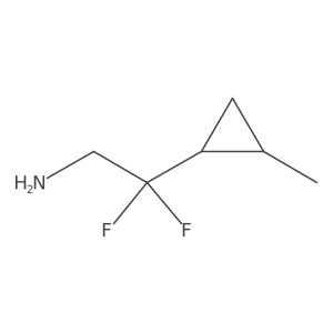 2,2-Difluoro-2-(2-methylcyclopropyl)ethan-1-amine结构式