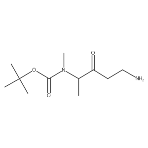 tert-butyl N-(5-amino-3-oxopentan-2-yl)-N-methylcarbamate结构式
