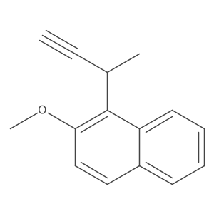 1-(But-3-yn-2-yl)-2-methoxynaphthalene Structure