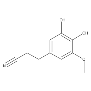 3-(3,4-Dihydroxy-5-methoxyphenyl)propanenitrile Structure
