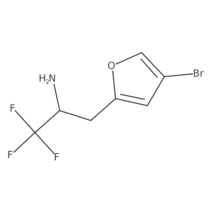 3-(4-Bromofuran-2-yl)-1,1,1-trifluoropropan-2-amine Structure