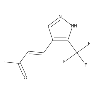 4-[3-(trifluoromethyl)-1H-pyrazol-4-yl]but-3-en-2-one Structure