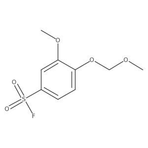 3-Methoxy-4-(methoxymethoxy)benzene-1-sulfonyl fluoride结构式