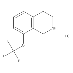 8-(Trifluoromethoxy)-1,2,3,4-tetrahydroisoquinoline;hydrochloride结构式