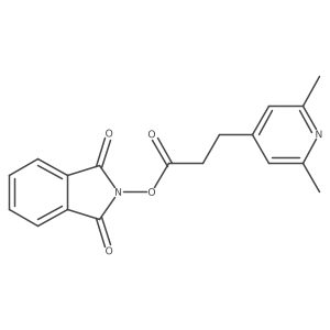 1,3-dioxo-2,3-dihydro-1H-isoindol-2-yl 3-(2,6-dimethylpyridin-4-yl)propanoate Structure