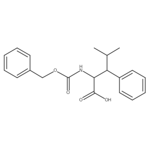 4-Methyl-3-phenyl-2-(phenylmethoxycarbonylamino)pentanoic acid Structure