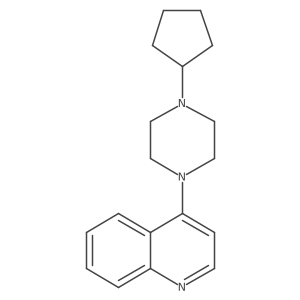 4-(4-Cyclopentylpiperazin-1-yl)quinoline Structure