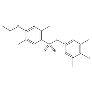 (4-Chloro-3,5-dimethylphenyl) 4-ethoxy-2,5-dimethylbenzenesulfonate Structure