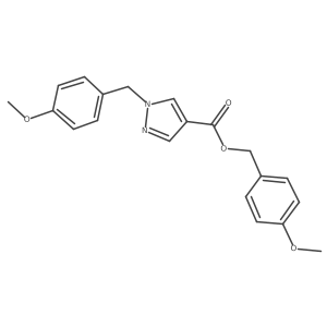 4-Methoxybenzyl 1-(4-methoxybenzyl)-1H-pyrazole-4-carboxylate Structure