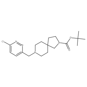 Tert-butyl 8-[(6-chloropyridazin-3-yl)methyl]-2,8-diazaspiro[4.5]decane-2-carboxylate结构式