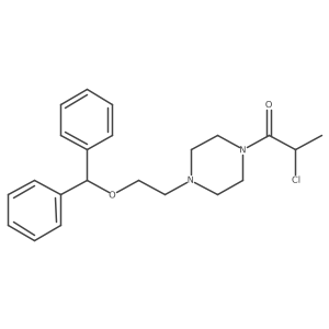 1-[4-(2-Benzhydryloxyethyl)piperazin-1-yl]-2-chloropropan-1-one结构式